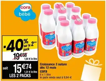 Lait de croissance cora