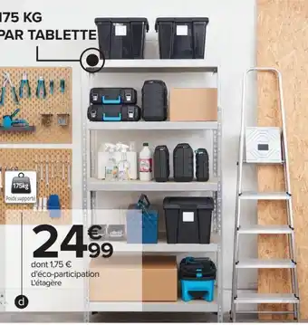 Etagères charges lourdes 5 tablettes