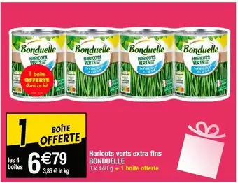 Cora x Carrefour Haricots verts bonduelle offre