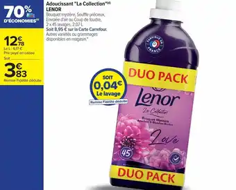 Carrefour Adoucissant "la collection" lenor offre