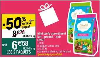 Cora x Carrefour Chocolats lindt offre