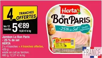 Cora x Carrefour Jambon herta offre