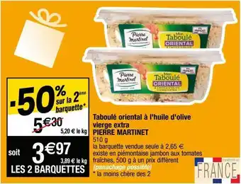 Cora x Carrefour Plats cuisinés pierre martinet offre