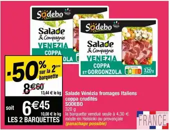 Cora x Carrefour Salade sodebo offre