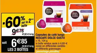 Cora x Carrefour Capsules de café nescafé offre