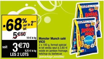 Cora x Carrefour Snacks vico offre