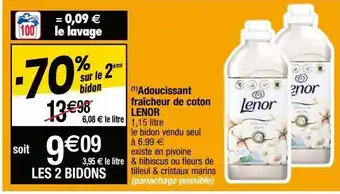 Cora x Carrefour Adoucissant lenor offre