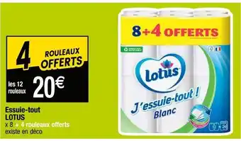Cora x Carrefour Essuie tout lotus offre