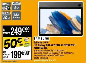 Cora x Carrefour Tablette samsung offre