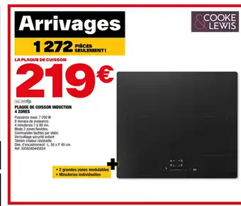 Brico Dépôt Plaque de cuissn induction 4 zones offre
