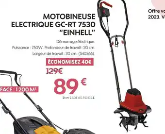 Truffaut Motobineuse electrique GC-R 7530 Einhell offre