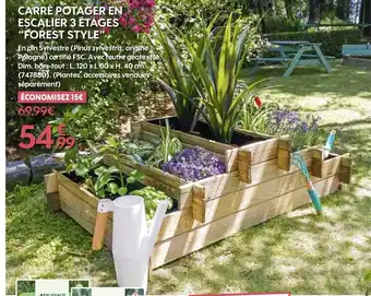 Truffaut Carre Potager En Escalier 3 Etages 'Forest Style" offre