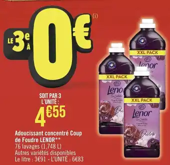 Adoucissant ConcentrĂš Coup De Foufre LENOR