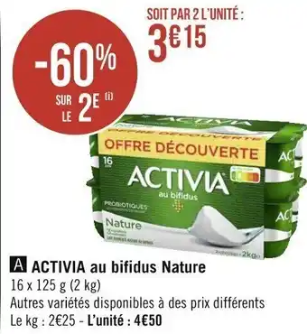 Activia Au Bididus Nature