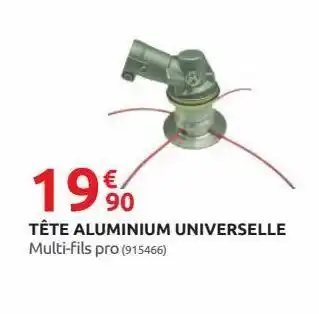 Rural Master Tete aluminium universelle offre