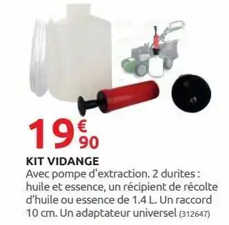 Rural Master Kit vidange offre