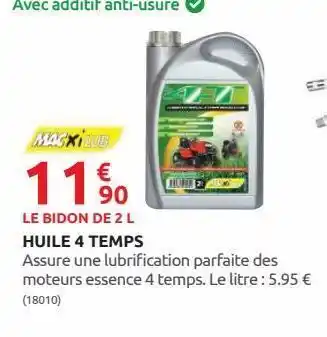 Rural Master Huile 4 temps offre