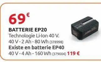 Rural Master Batterie ep20 offre