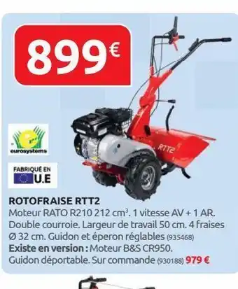Rural Master Rotofraise rtt2 offre