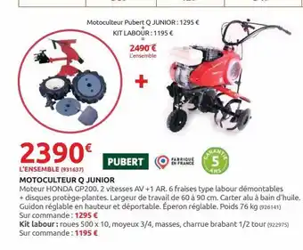 Motoculteur q junior