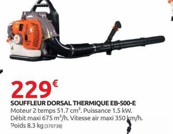 Rural Master Souffleur dorsal thermique eb-500-e offre