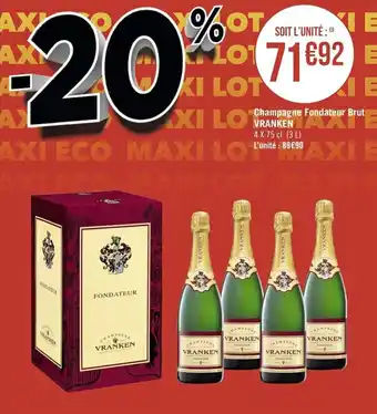 Champagne Fondateur Brut Vranken