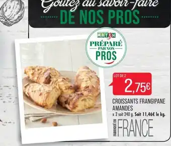 Croissants Frangipane Amandes