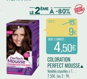 Match Coloration Perfect Mousse offre
