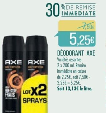Match Déodorant Axe offre