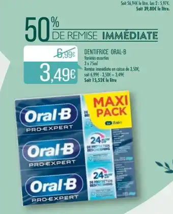 Match Dentifrice Oral-B offre