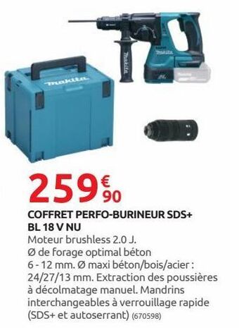Rural Master Coffret perfo-burineur sds+ bl 18 v nu offre