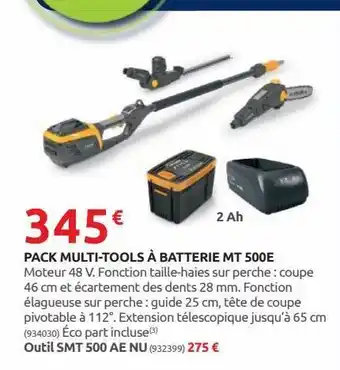 Rural Master Pack multi-tools a batterie mt 500e offre