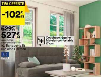 BUT Banquette lit clic clac carmen offre