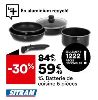 BUT Batterie de cuisine 6 pièces offre