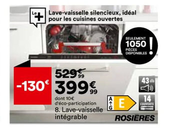 BUT Lave-vaisselle intégrable offre