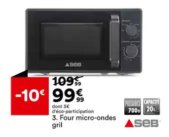 BUT Four micro-ondes gril offre
