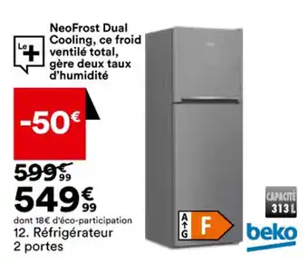 BUT Réfrigérateur 2 portes offre