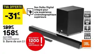 BUT Barre de son 2.1 offre