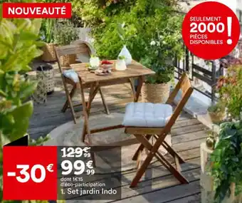 Set jardin indo
