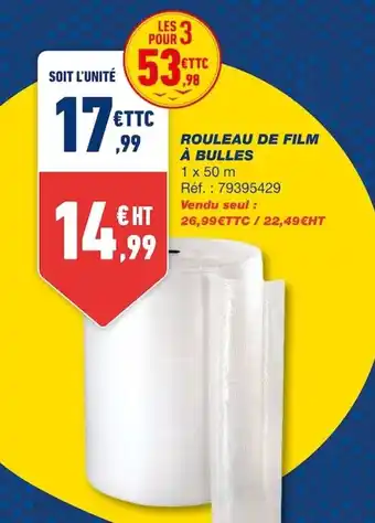 Rouleau de film à bulles