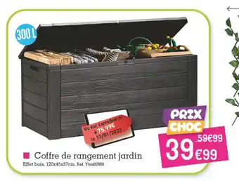 Kandy Coffre de rangement jardin offre