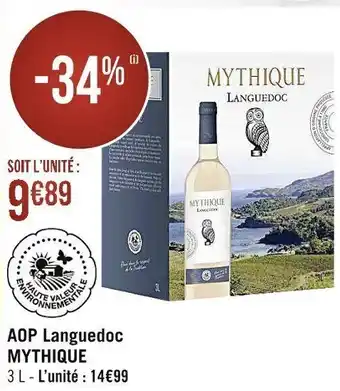 Casino Supermarchés AOP languedoc MYTHIQUE offre