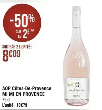 AOP côtes-de-provence MI MI EN PROVENCE