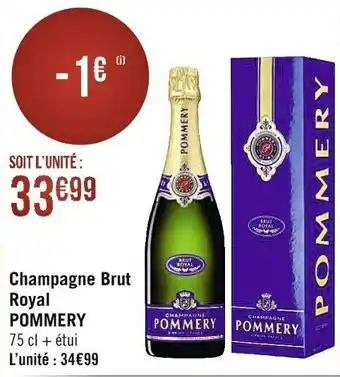 Champagne brut royal POMMERY