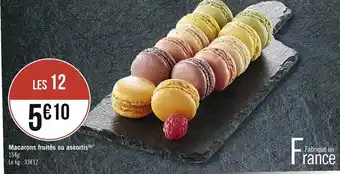 Casino Supermarchés Macarons fruitès ou assortis offre