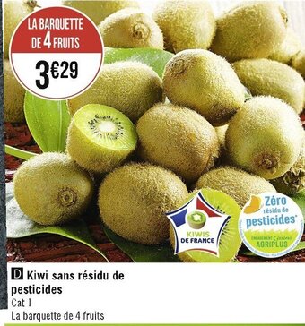 Kiwi sans résidu de pesticides