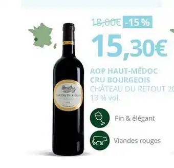 La Vignery Aop haut-médoc cru bourgeois château du retout 13% vol. offre