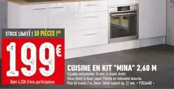 Cuisine en kit "MINA" 2,60 M