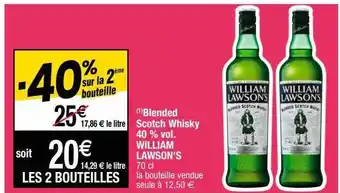 Blended scotch whisky 40% vol. william lawson's