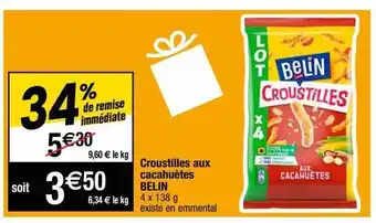 Croustilles aux cacahuètes belin